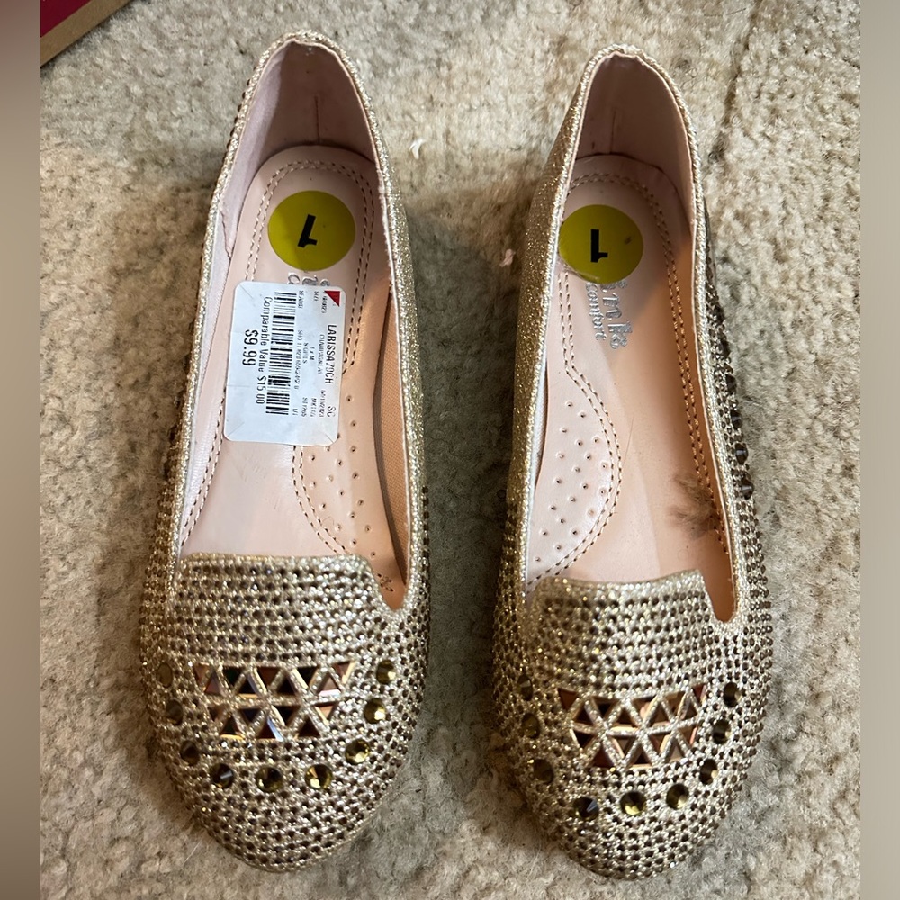 Girls Sparkling Loafers